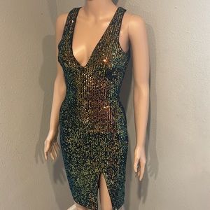 Beautiful open back sequin  dress